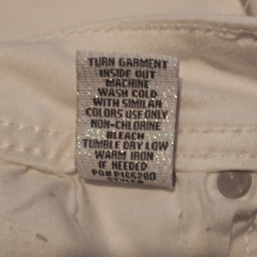 Almost Famous Off-White Skinny Leg Jeans - Size 13 - Picture 12 of 13